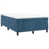 vidaXL Estructura de cama con somier terciopelo azul oscuro 120x200cm