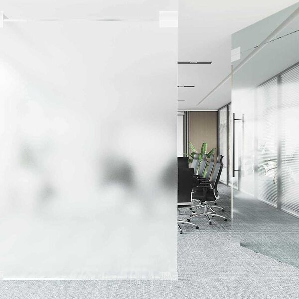 vidaXL L&aacute;mina de ventana esmerilada PVC blanco 60x500 cm