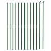 vidaXL Cerca de alambre con brida verde 1,6x25 m