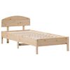 vidaXL Estructura de cama sin colch&oacute;n madera maciza de pino 90x200 cm