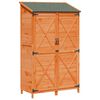 vidaXL Cobertizo de Jard&iacute;n con techo Marr&oacute;n 106 x 56 x 176,5 cm