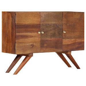 vidaXL Aparador de madera maciza reciclada marr&oacute;n 110x30x75 cm