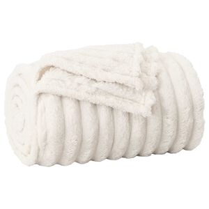 vidaXL Manta Crema 240 x 220 cm 1.37 kg Lana