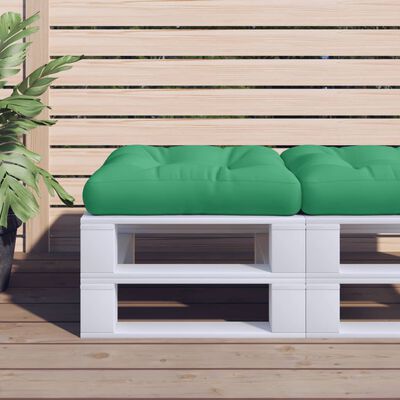 vidaXL Cojín para sofá de palets tela verde 50x50x12 cm
