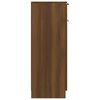 vidaXL Armario de ba&ntilde;o madera contrachapada marr&oacute;n roble 32x34x90 cm