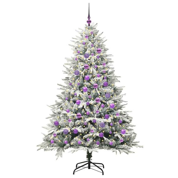vidaXL &Aacute;rbol de Navidad Artificial Pre-iluminado con Juego de Bolas