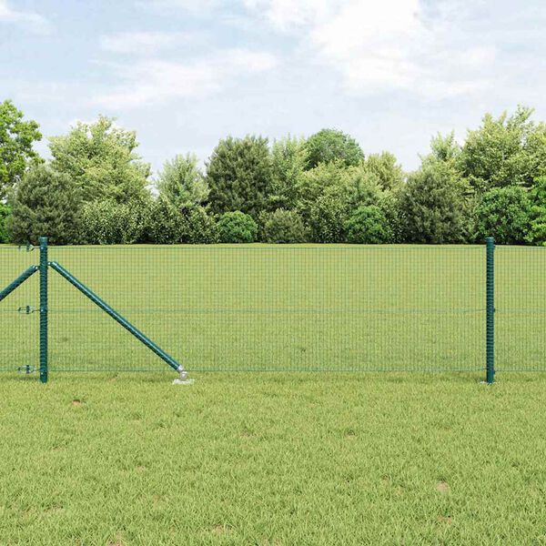vidaXL Poste de Valla Verde 50 x 0,6 m (malla de 16 x 16 mm)