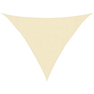 vidaXL Toldo de vela crema HDPE 160 g/m&sup2; 3x3x4,2 m