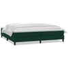 vidaXL Cama box spring con colch&oacute;n terciopelo verde oscuro 180x220 cm