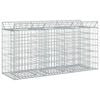 vidaXL Cama elevada de gavi&oacute;n 150 x 50 x 80 cm Acero Galvanizado