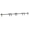 vidaXL Kit de herrajes para puertas correderas acero negro 366 cm