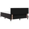 vidaXL Cama Box Spring LED con colch&oacute;n Negro 140 x 200 cm Terciopelo