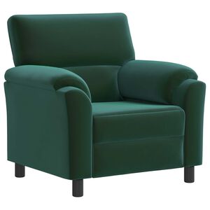 vidaXL Sof&aacute; Verde oscuro 94 x 85 x 93 cm Terciopelo
