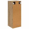 vidaXL Armario de pared Roble artesanal 34,5 x 34 x 90 cm