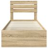 vidaXL Estructura de cama Sonoma 90 x 190 cm Madera de pino macizo