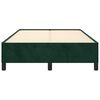vidaXL Estructura cama sin colch&oacute;n terciopelo verde oscuro 120x200 cm
