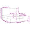 vidaXL Estructura de cama otomana colchones tela gris claro 160x200cm