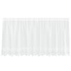 vidaXL Cortina de Encaje Blanco 100 x 300 cm Poli&eacute;ster