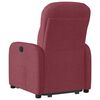 vidaXL Sillón eléctrico reclinable elevable de tela rojo tinto