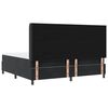 vidaXL Cama tipo Box Spring con colch&oacute;n Negro 200 x 200 cm Terciopelo