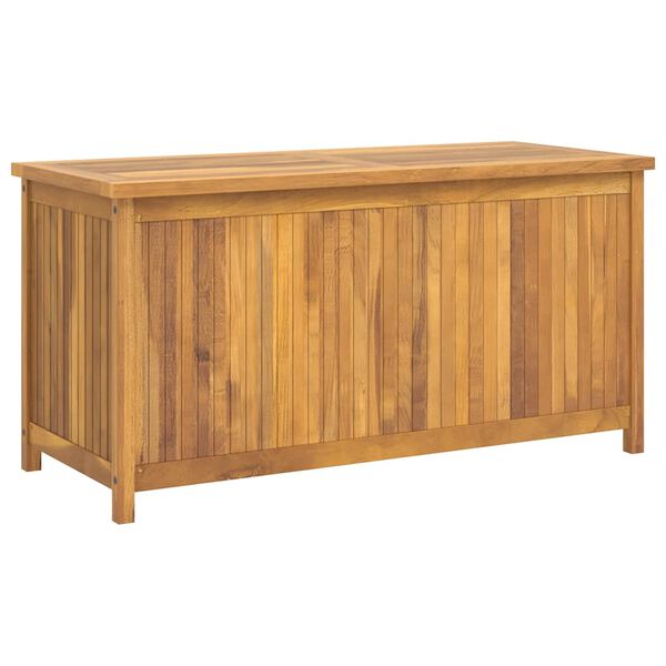 vidaXL Ba&uacute;l de jard&iacute;n madera maciza de teca 114x50x58 cm