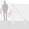 vidaXL Poste de Valla Plateado 25 x 1,4 m (malla de 25 mm) Acero