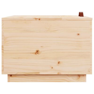 vidaXL Cajas de almacenaje con tapa 3 piezas madera maciza pino