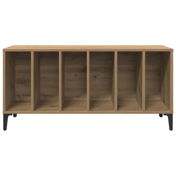 vidaXL Mueble para discos madera ingenier&iacute;a roble artisan 100x38x48 cm