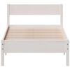 vidaXL Estructura de cama sin colch&oacute;n madera de pino blanca 90x200 cm
