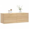 vidaXL Armario de pared madera ingenier&iacute;a roble Sonoma 100x36,5x35 cm
