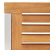 vidaXL Sillas de jard&iacute;n 2 uds madera maciza de teca y acero inoxidable