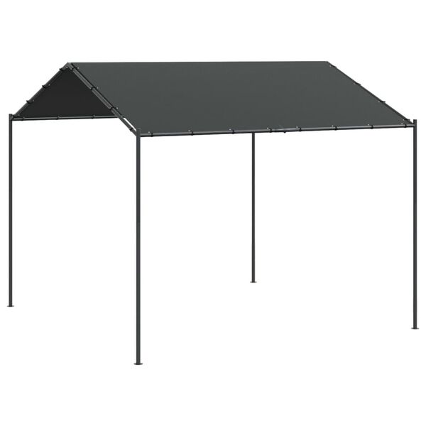 vidaXL Carpa acero y tela gris antracita 3x3 m