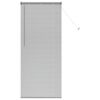 vidaXL Persiana para Ventana con cortinas Manual Plateado Aluminio