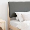 vidaXL Cabecero tapizado Gris oscuro 90 cm Madera de pino macizo
