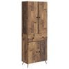 vidaXL 2 uds. Madera envejecida