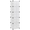vidaXL Zapatero PP transparente 44x31,5x153,5 cm