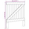 vidaXL Cabecero de madera maciza de pino 90x104 cm