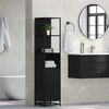 vidaXL Juego de muebles de baño Roble Negro 35 x 37,5 x 166 cm