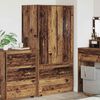 vidaXL Gabinete de Ba&ntilde;o con caj&oacute;n Madera Vieja 79,5 x 49 x 156 cm