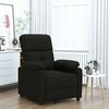 vidaXL Sillón reclinable de tela negro
