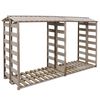 vidaXL Caseta para le&ntilde;a madera de pino impregnada 300x90x176 cm