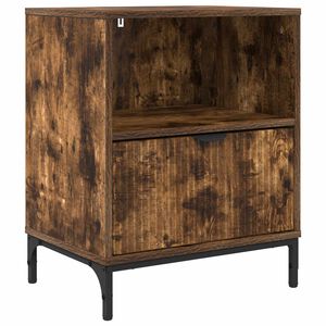 vidaXL Armario de Noche Roble ahumado 49 x 36 x 61 cm