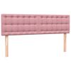 vidaXL Cama box spring con colch&oacute;n terciopelo rosa 160x220 cm