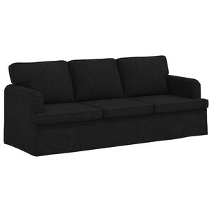 vidaXL Sof&aacute; Negro 201 x 80 x 85 cm tela