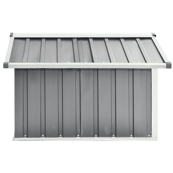 vidaXL Cobertizo para cortac&eacute;sped acero galvanizado gris 92x97x63 cm