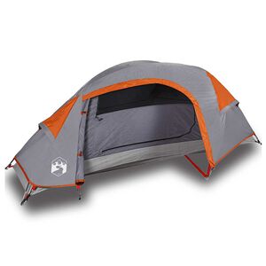 vidaXL Tienda de campa&ntilde;a igl&uacute; para 1 persona impermeable naranja