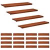 vidaXL Alfombras para escalones 20 uds. 120 x 30 x 2 cm Marr&oacute;n