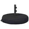vidaXL Base de sombrilla de patio 53 x 53 x 40 cm Acero Negro