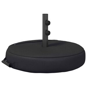 vidaXL Base de sombrilla de patio 50 x 50 cm Acero Negro