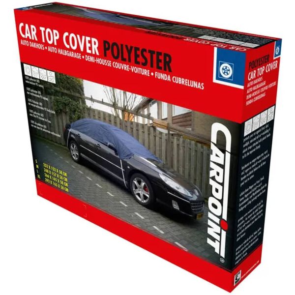 Carpoint Funda superior de coche poli&eacute;ster M azul 248x160x33 cm